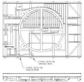 Turntable (TT) – Ring & Cross Arm Design Line Art